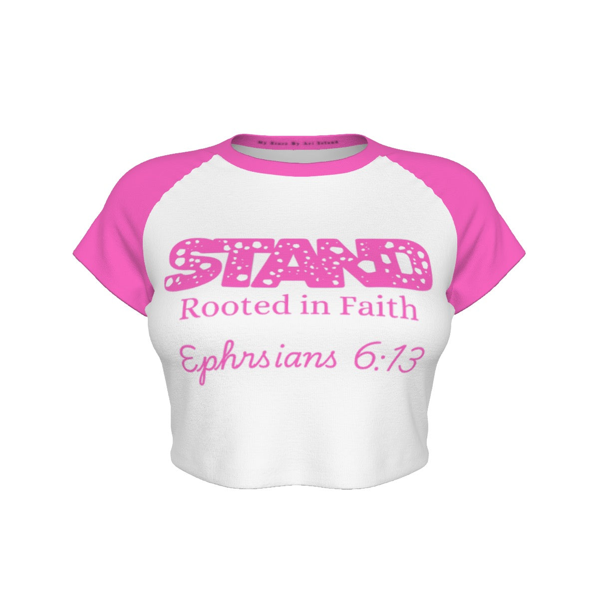 "STAND" Rooted in Faith Cropped Tee – Ephesians 6:13