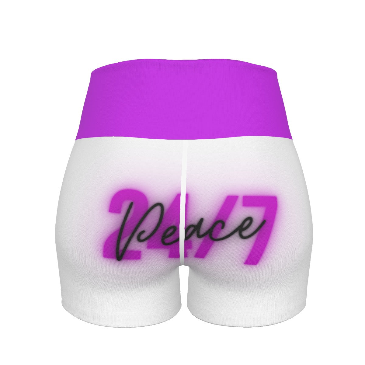 Peace 24/7 Ultra-Short Yoga Shorts - Purple