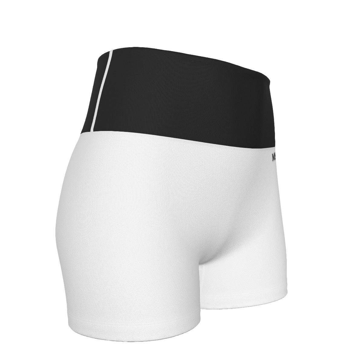 Black & White MSAI Ultra-Short Yoga Shorts