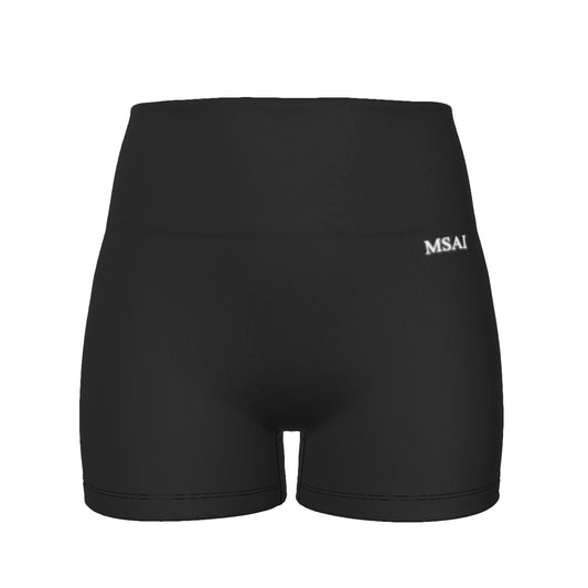 Black MSAI Ultra-Short Yoga Shorts