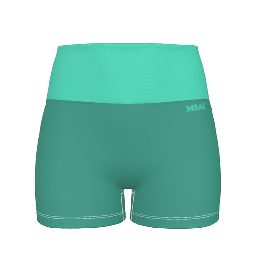 Ocean Breeze MSAI Ultra-Short Yoga Shorts