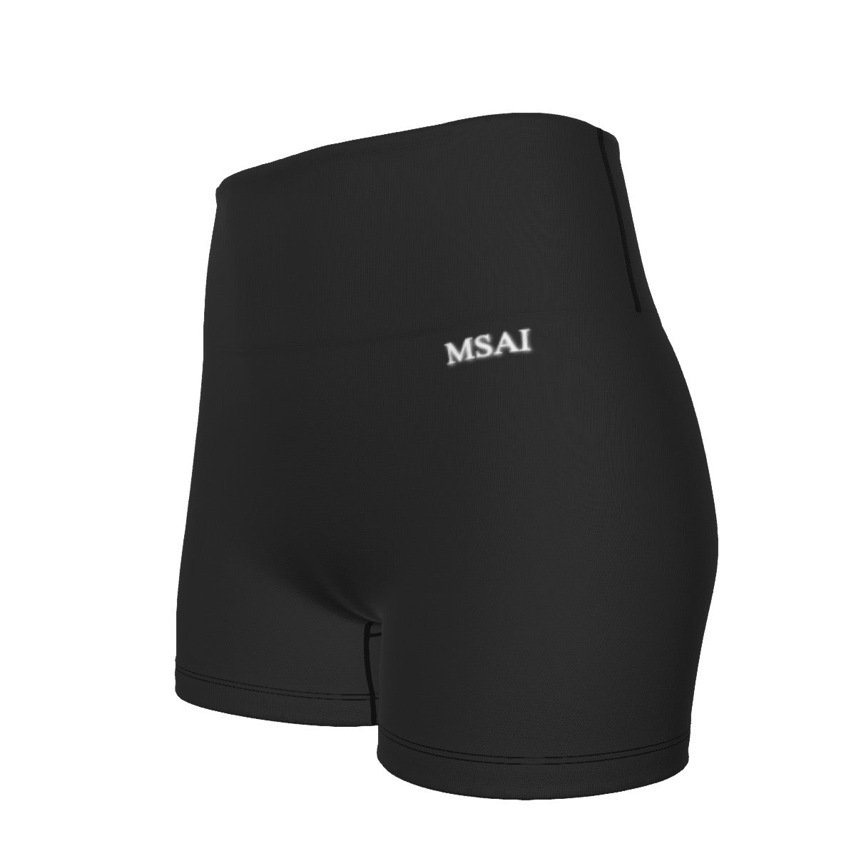 Black MSAI Ultra-Short Yoga Shorts