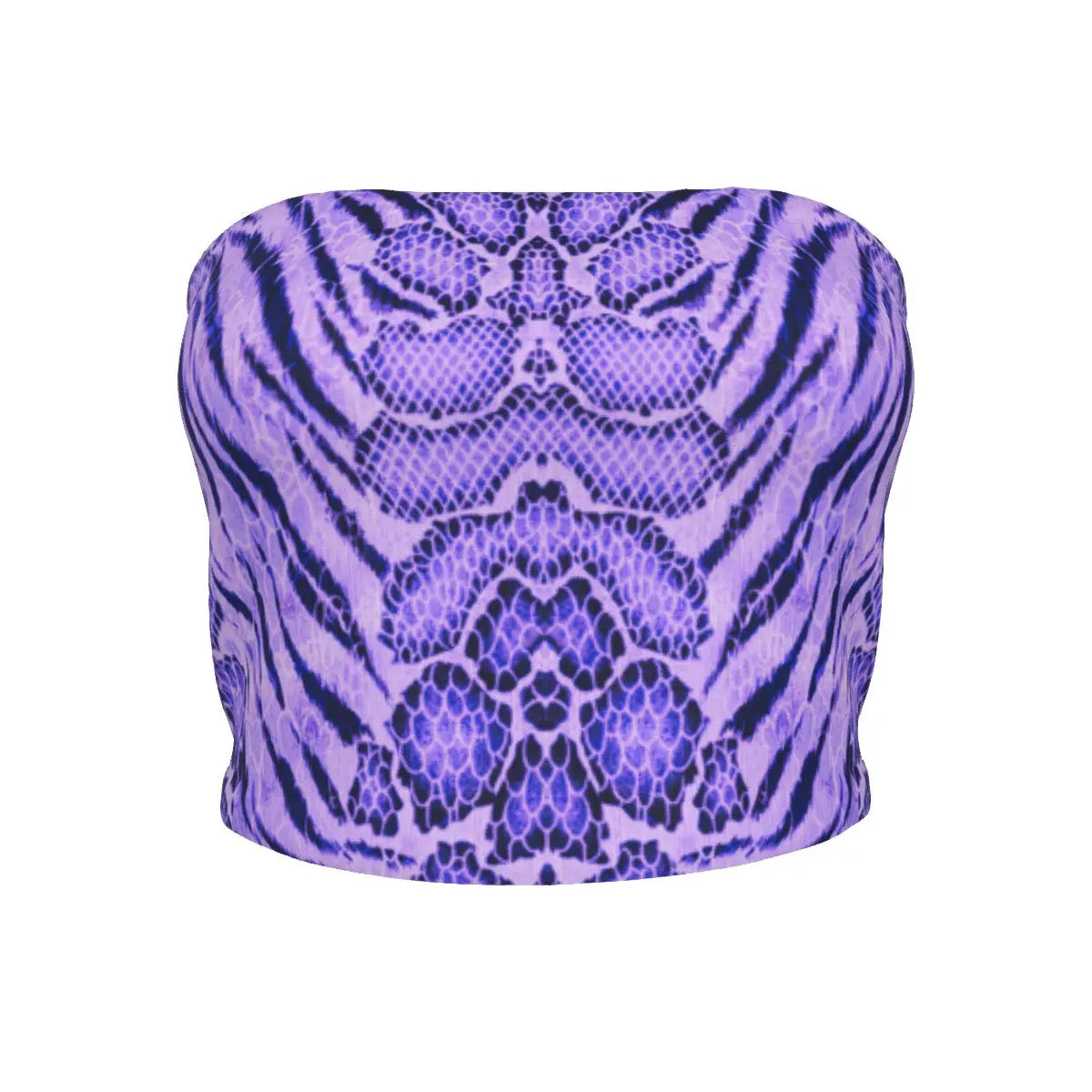 Amethyst Tiger Skin All Over Design Tube Top My Store By Ari Island