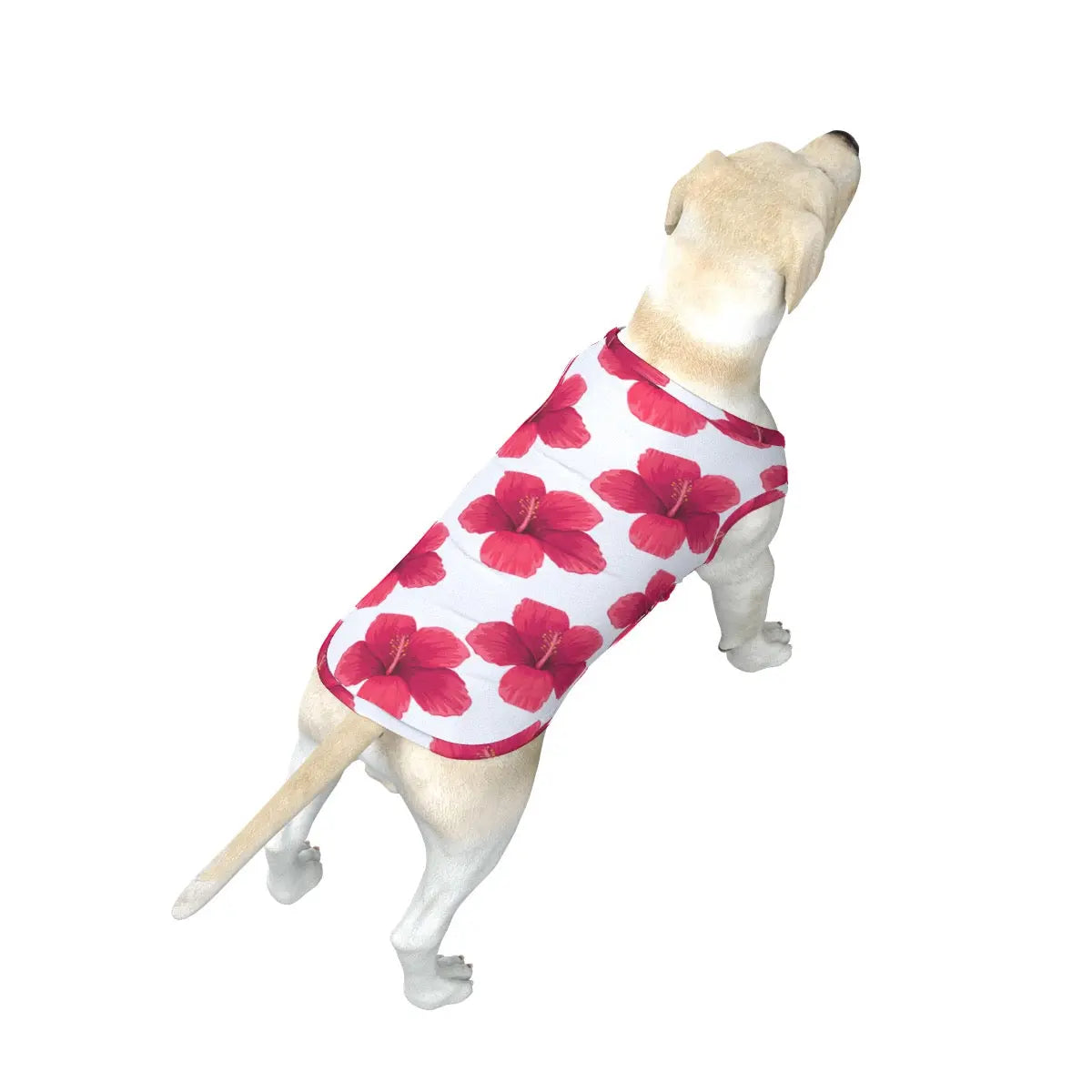 Belvedere Hawaiian Floral All-Over Design Big Dog Tank Top My Store By Ari Island