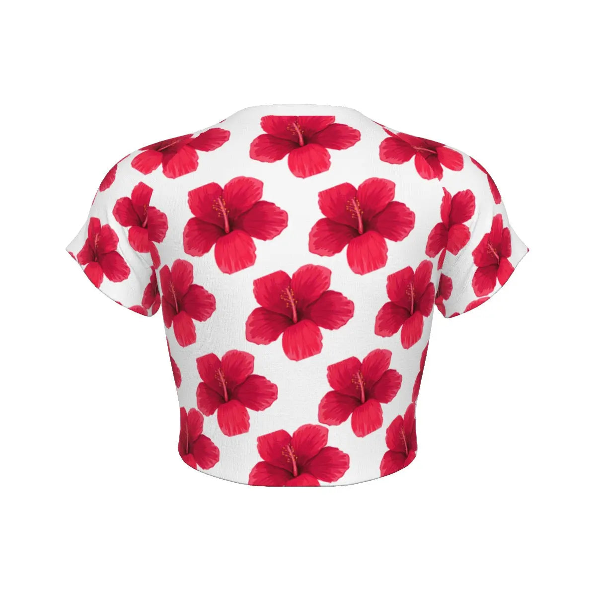 Belvedere Hawaiian Floral Raglan Cropped T-Shirt My Store By Ari Island