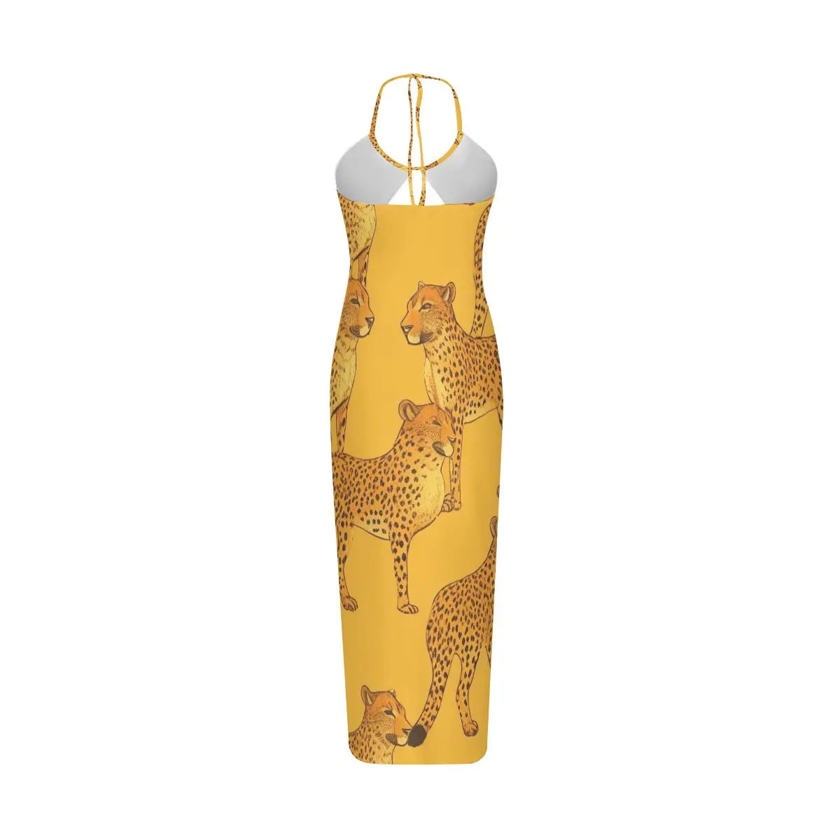 Golden Safari Cheetah Design Cami Dress My Store By Ari Island