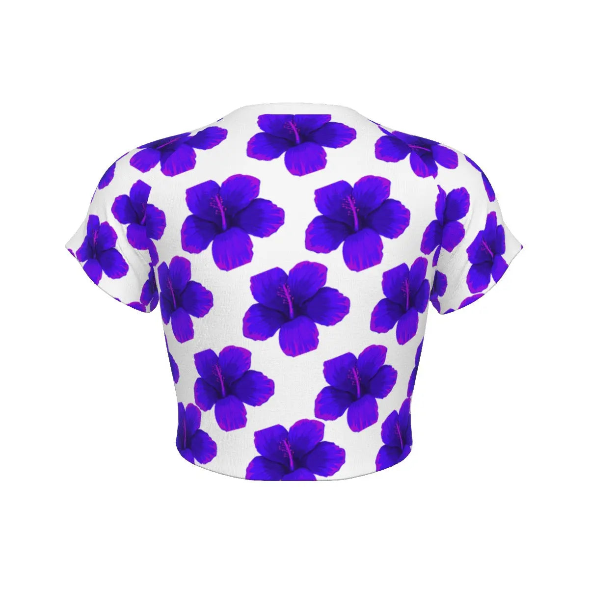 Outrun Hawaiian Floral Raglan Cropped T-shirt My Store By Ari Island