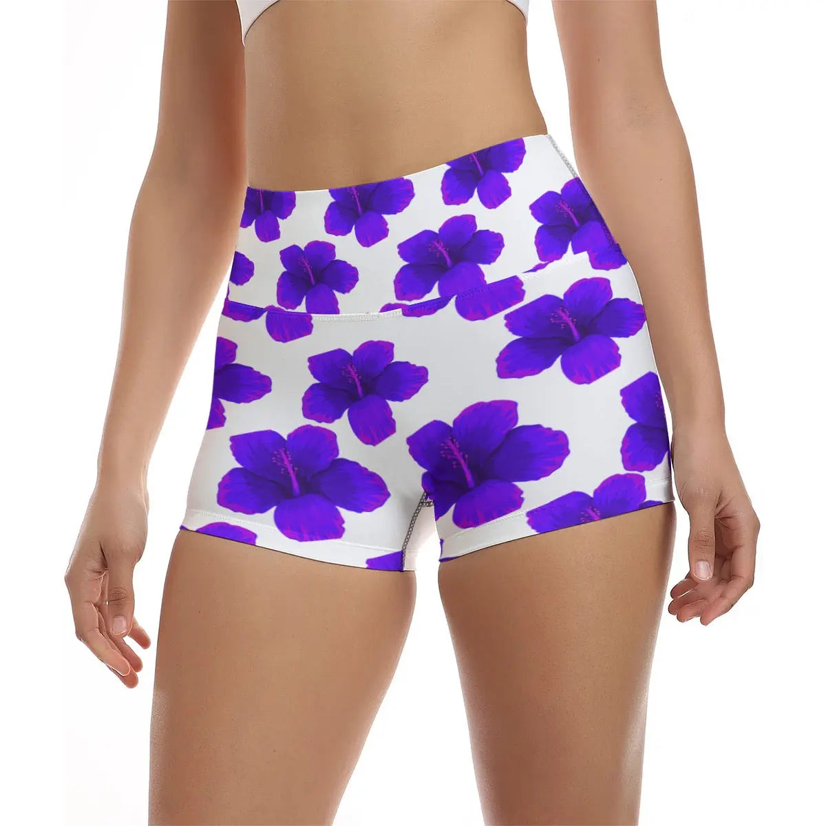 Outrun Hawaiian Floral Ultra-Short Yoga Shorts My Store By Ari Island