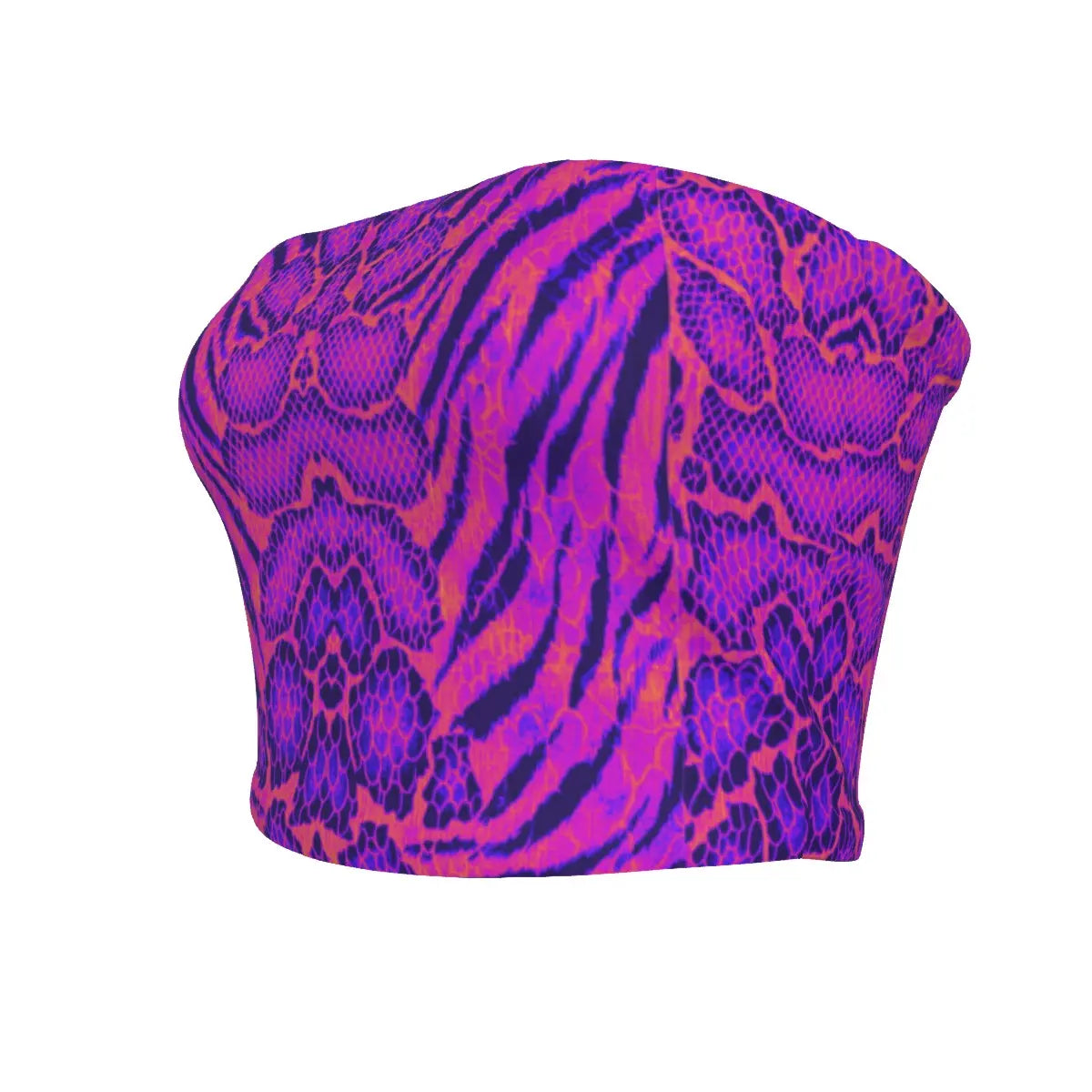 Outrun Tiger Skin All-Over Design Tube Top My Store By Ari Island