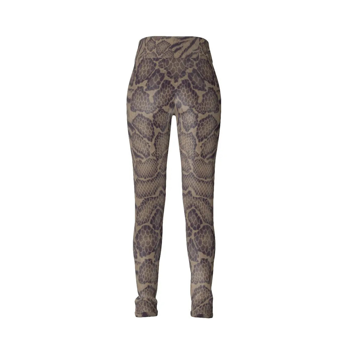 Sepia Tiger Skin All-Over Design Leggings My Store By Ari Island