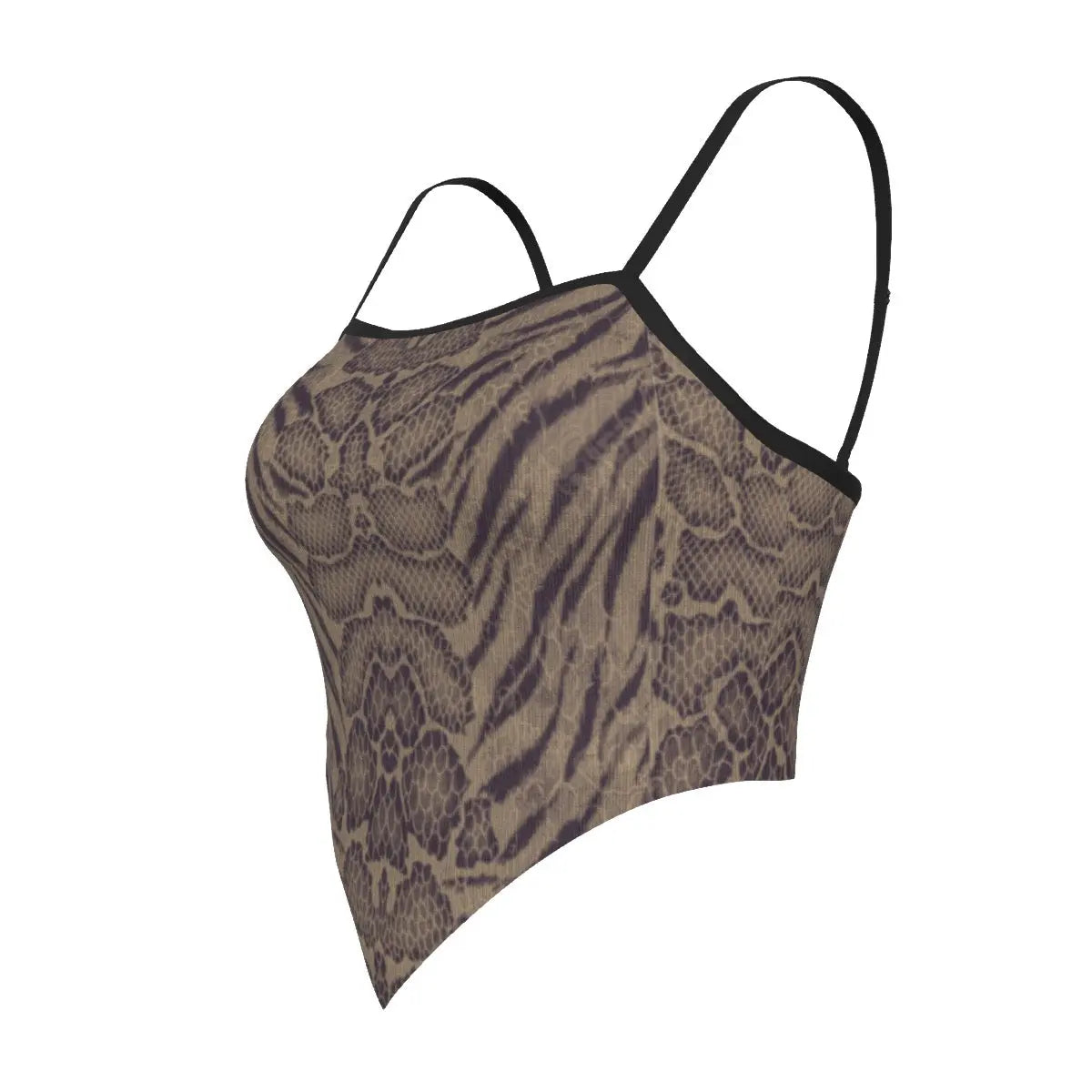 Sepia Tiger Skin All Over Design Wild Strength Cami Tube Top My Store By Ari Island