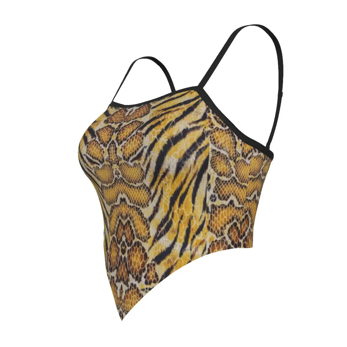 Tiger Skin All Over Design Wild Strength Cami Tube Top My Store By Ari Island