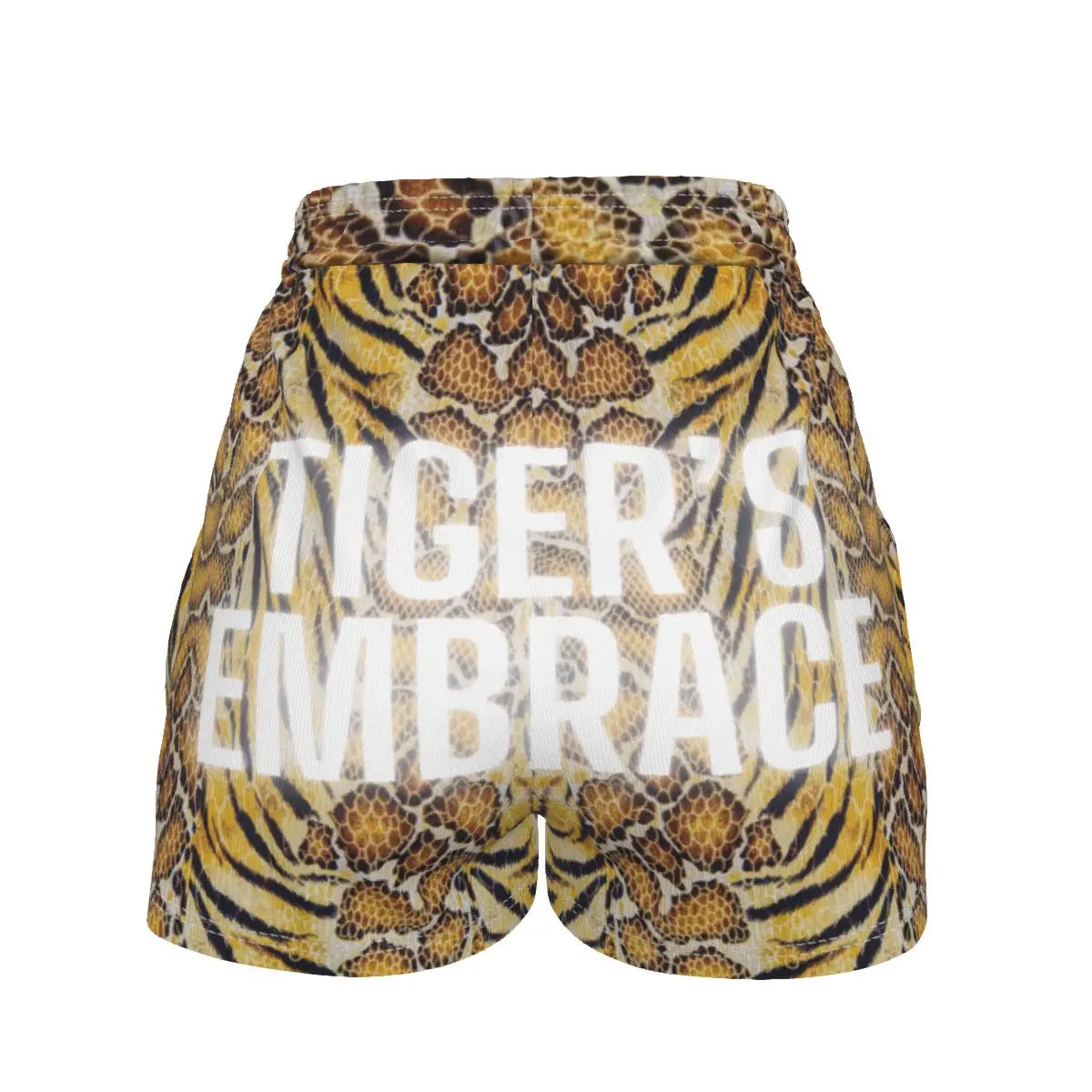 Tiger’s Embrace Casual Shorts – Bold Back Design My Store By Ari Island