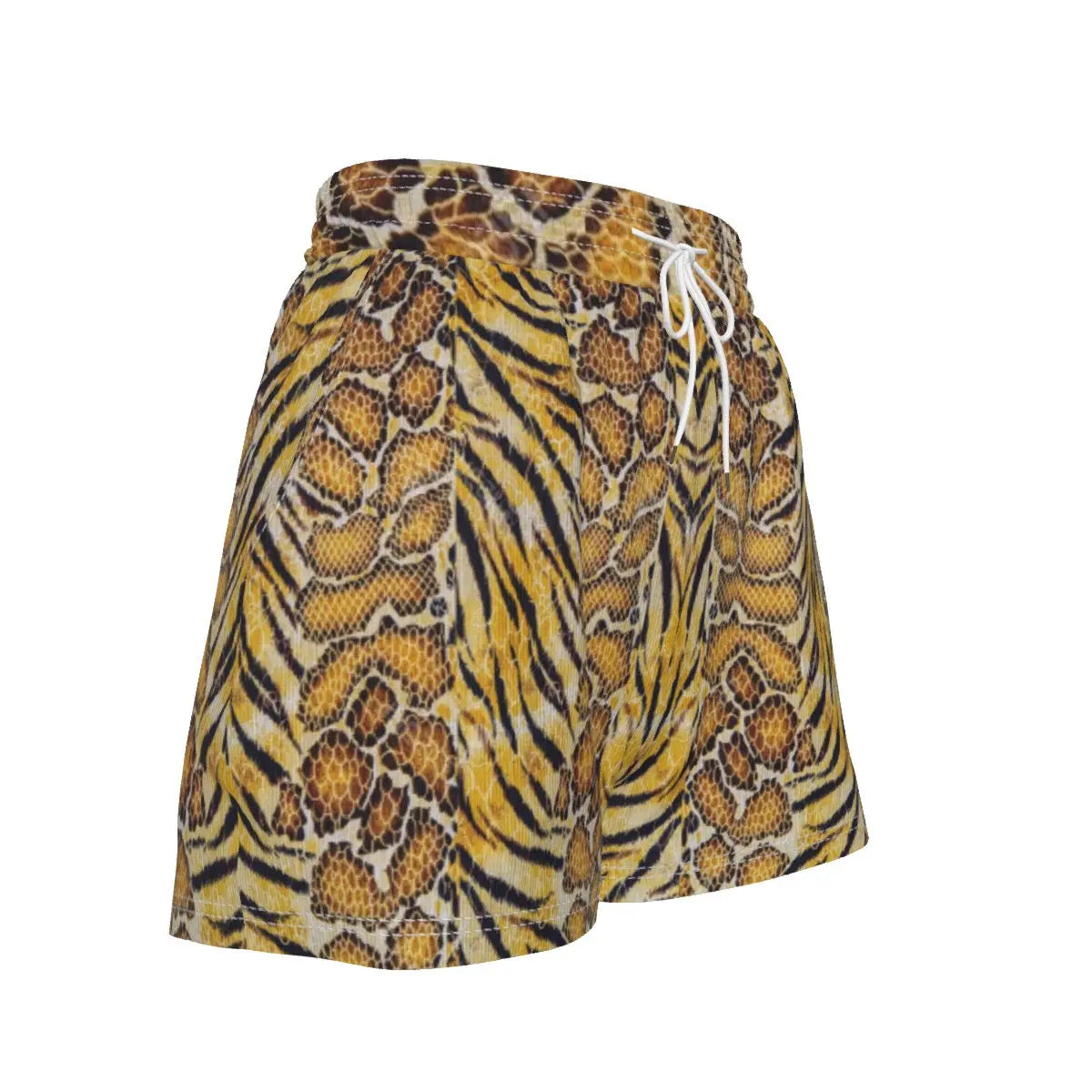 Tiger’s Embrace Casual Shorts – Bold Back Design My Store By Ari Island