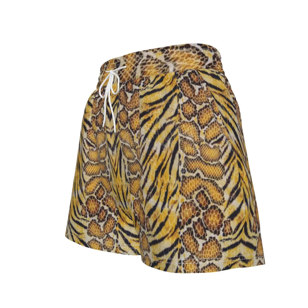 Tiger’s Embrace Casual Shorts – Bold Back Design My Store By Ari Island