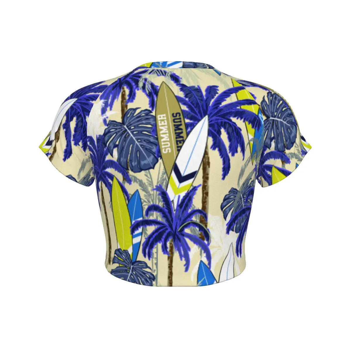 Tropical Breeze All-Over Raglan Cropped Tee My Store By Ari Island