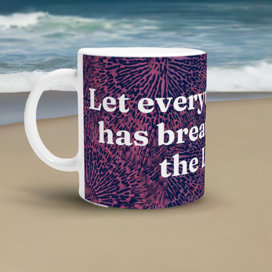 11oz Praise in Every Breath Violet Zeal Mug - 11oz Ceramic Mug